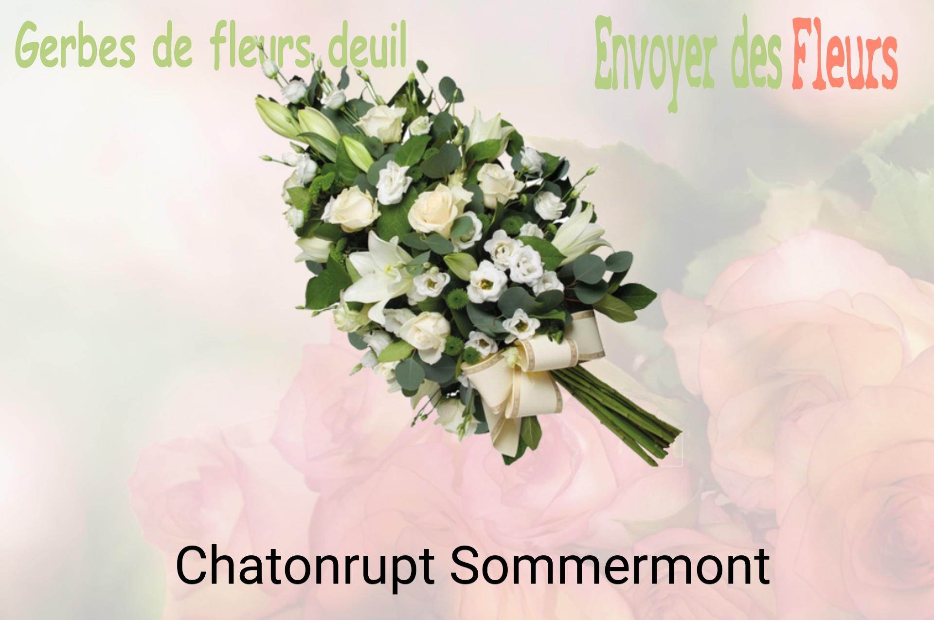 Gerbe de fleurs de deuil livrée à Chatonrupt-Sommermont